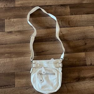 Cream crossbody bag